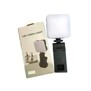 Luz LED Cuadrada para Celular con Pinza - Multicolor RGB