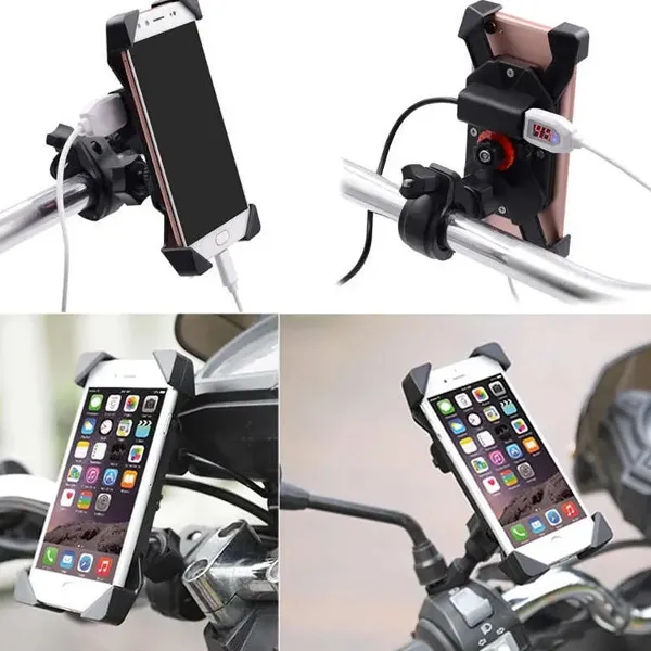 Porta Smartphone para Moto con Carga Rápida - Universal y Resistente al Agua - Imagen 2