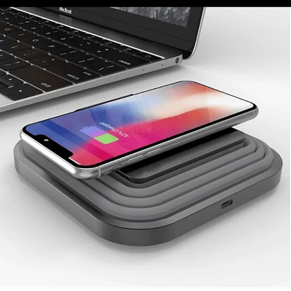 Cargador Inalámbrico LED Retráctil 10W - USB-C & Carga Rápida - Imagen 2