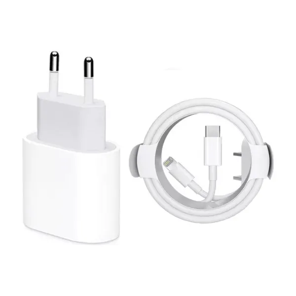 Cargador Rápido 20W para iPhone - USB-C a Lightning