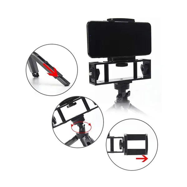 Soporte Trípode 3en1 para Escritorio - Teléfono, Tablet & Smartwatch - Imagen 2