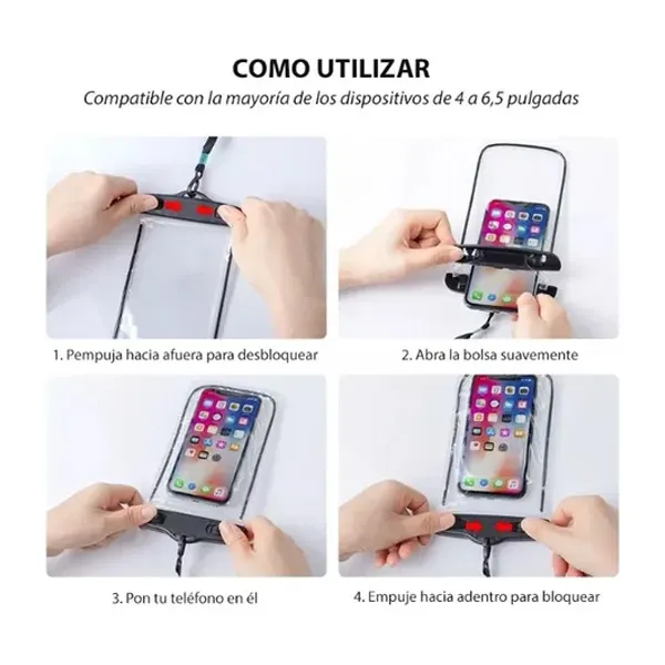 Funda Sumergible Premium 10M - Impermeable/Antiarena/Antipolvo - Imagen 2