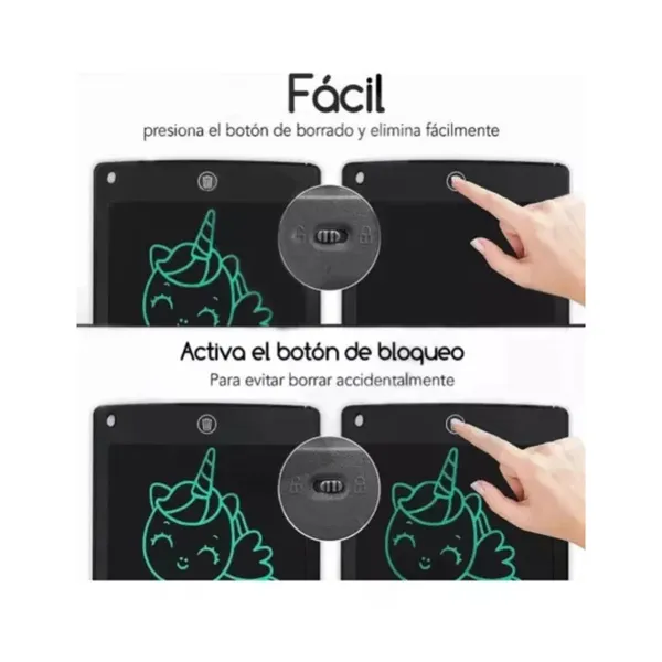 Tableta Digital LED Infantil Creativa 8.5" - Ecológica & Educativa - Imagen 2