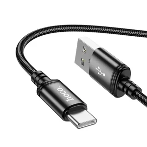 Cable USB-A a USB-C 1 Metro Negro HOCO X89 | Carga Rápida 3A & Transferencia 480Mbps