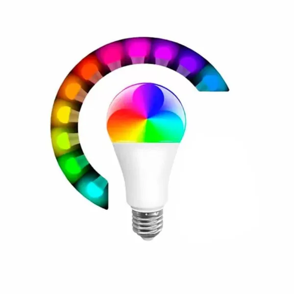 Ampolleta RGB Smart con Control Remoto | 16 Millones de Colores, Luz Cálida, Efectos y Memoria - Imagen 3