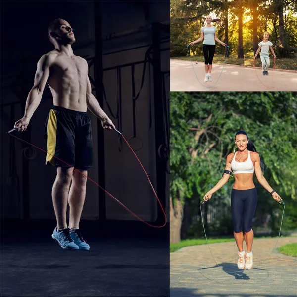 Cuerda Para Saltar Ajustable 3M – Cardio, CrossFit y Fitness en Casa - Imagen 2