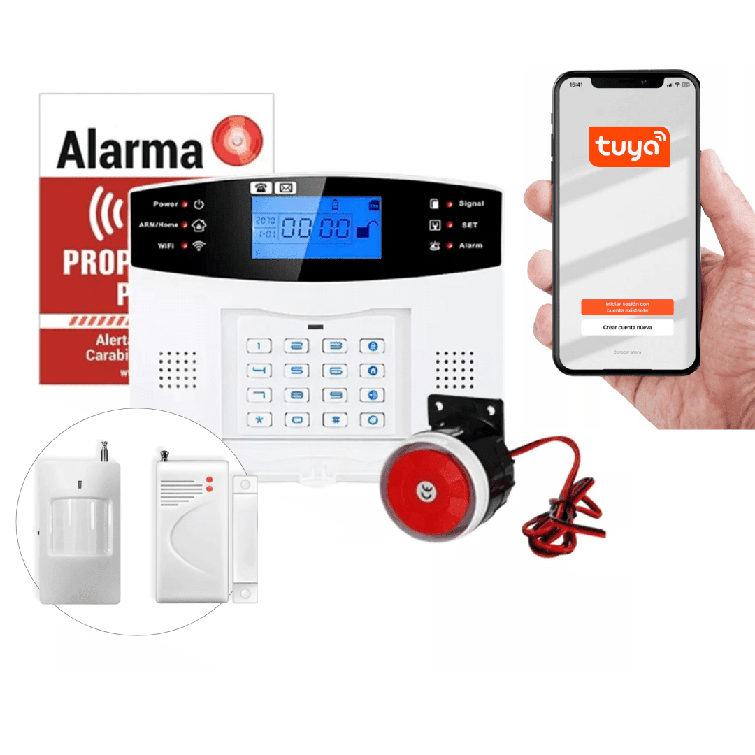Alarma WiFi 4G con 2 Sensores | Seguridad avanzada | TuyaSmart App - Imagen 2