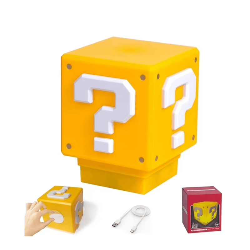 Lámpara Mario Bros Recargable USB | Con Sonido y Efectos de Luz - Imagen 2
